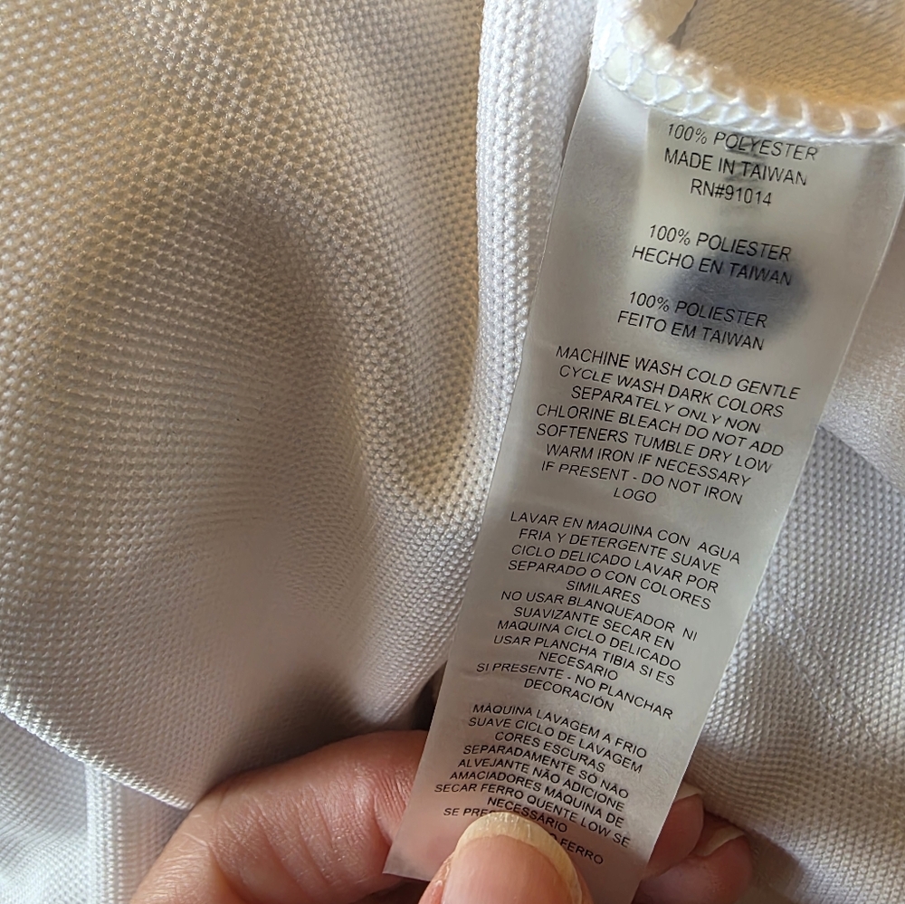 Women's EP New‎ York White and Blue Polo Shirt Sz. Medium - Picture 7 of 7
